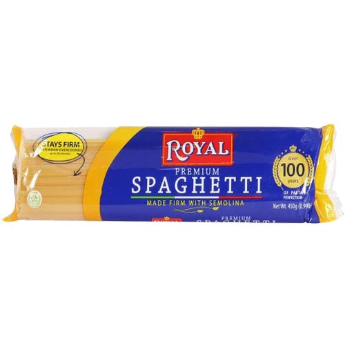 Royal - Premium Spaghetti - Made Firm with Semolina - 400 G