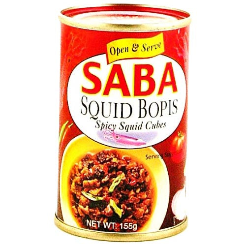 Saba - Squid Bopis - Spicy Squid Cubes - 155 G