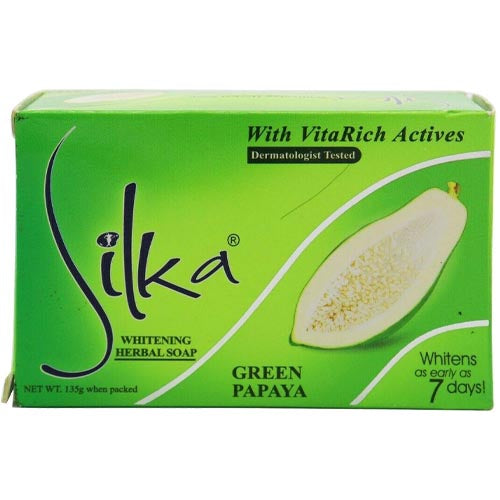 Silka - Herbal Soap - Green Papaya with VitaRich Actives - 135 G