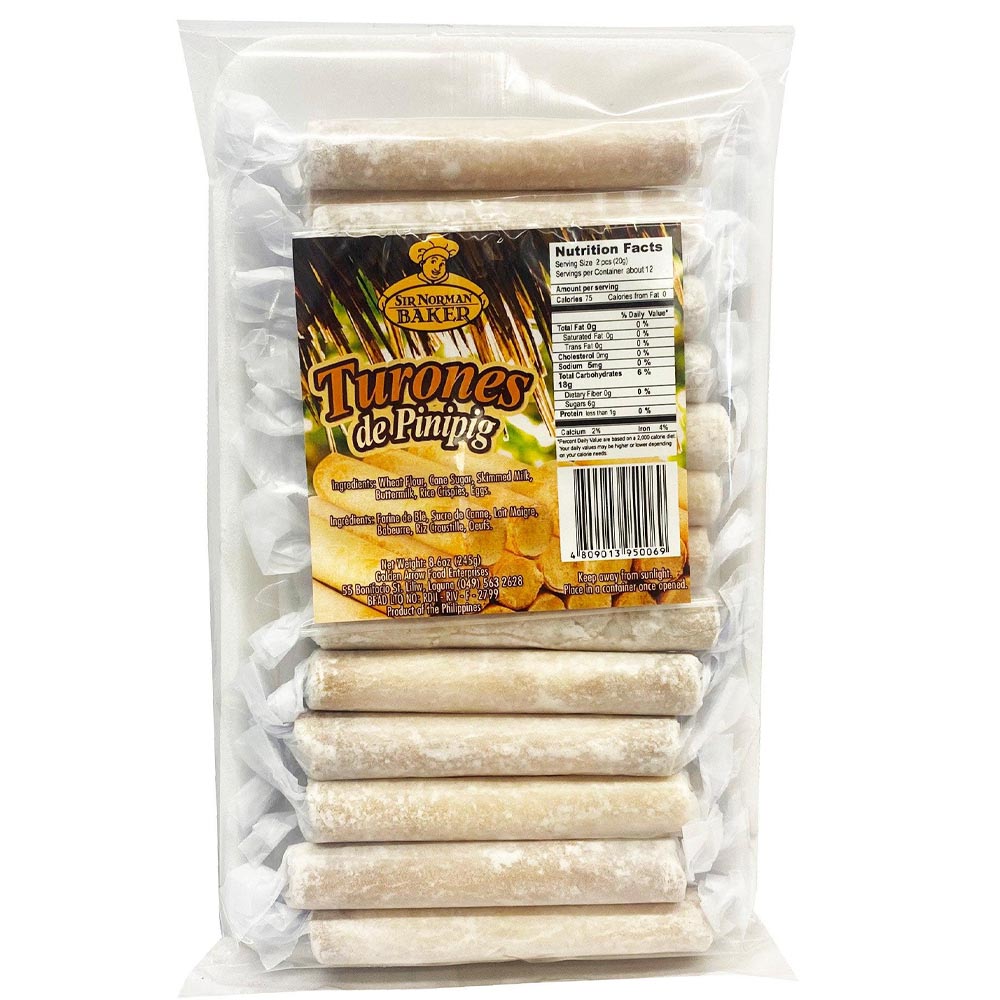Turones Sir Norman's Baker - Turones De Pinipig - 245 G – Sukli - Filipino ...