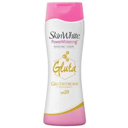 SkinWhite - Power Whitening - Whitening Lotion - Gluta - Glutathione + Vitamin C - SPF 20 - 200 ML