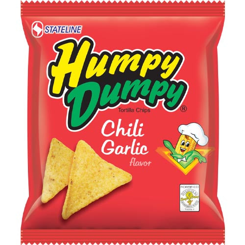 Stateline - Humpy Dumpy Tortilla Chips - Chili Garlic Flavor - 110 G