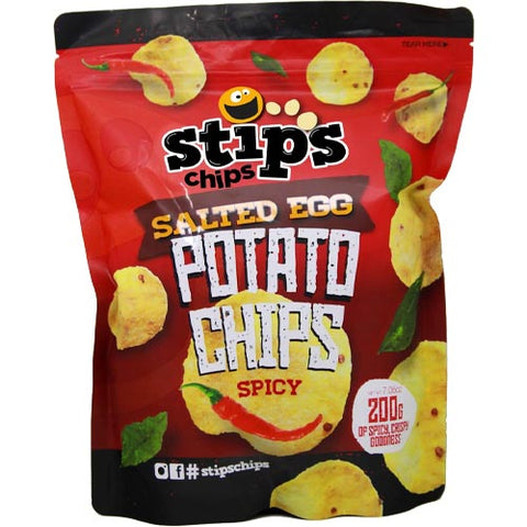 Stips Chips - Salted Egg - Potato Chips Spicy
