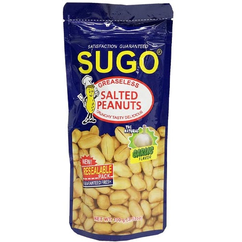 Sugo - Greaseless Salted Peanuts - Garlic Flavor - 100 G