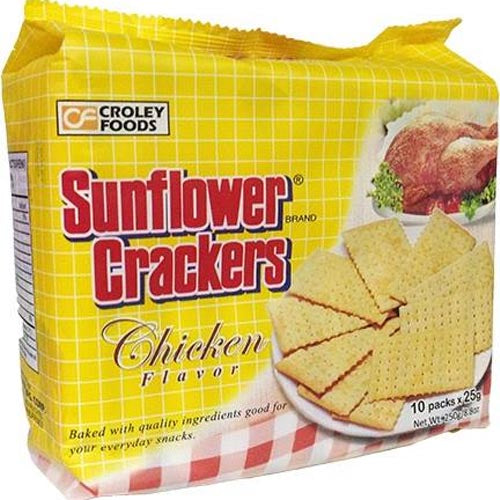 Sunflower Crackers - Chicken Flavor - 10 Pack - 170 G