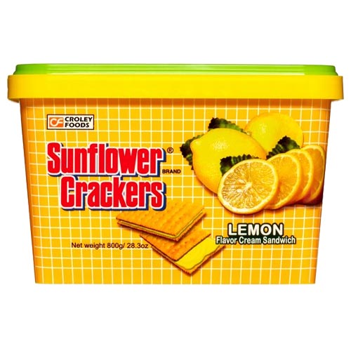 Sunflower Crackers - Lemon Flavor Cream Sandwich - 28 OZ