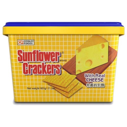 Sunflower Crackers - with Real Cheese - 600 G