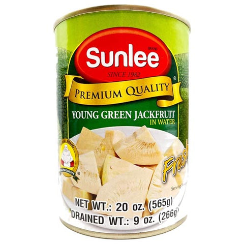 Sunlee Brand - Premium Quality - Young Green Jackfruit in Water - 20 OZ