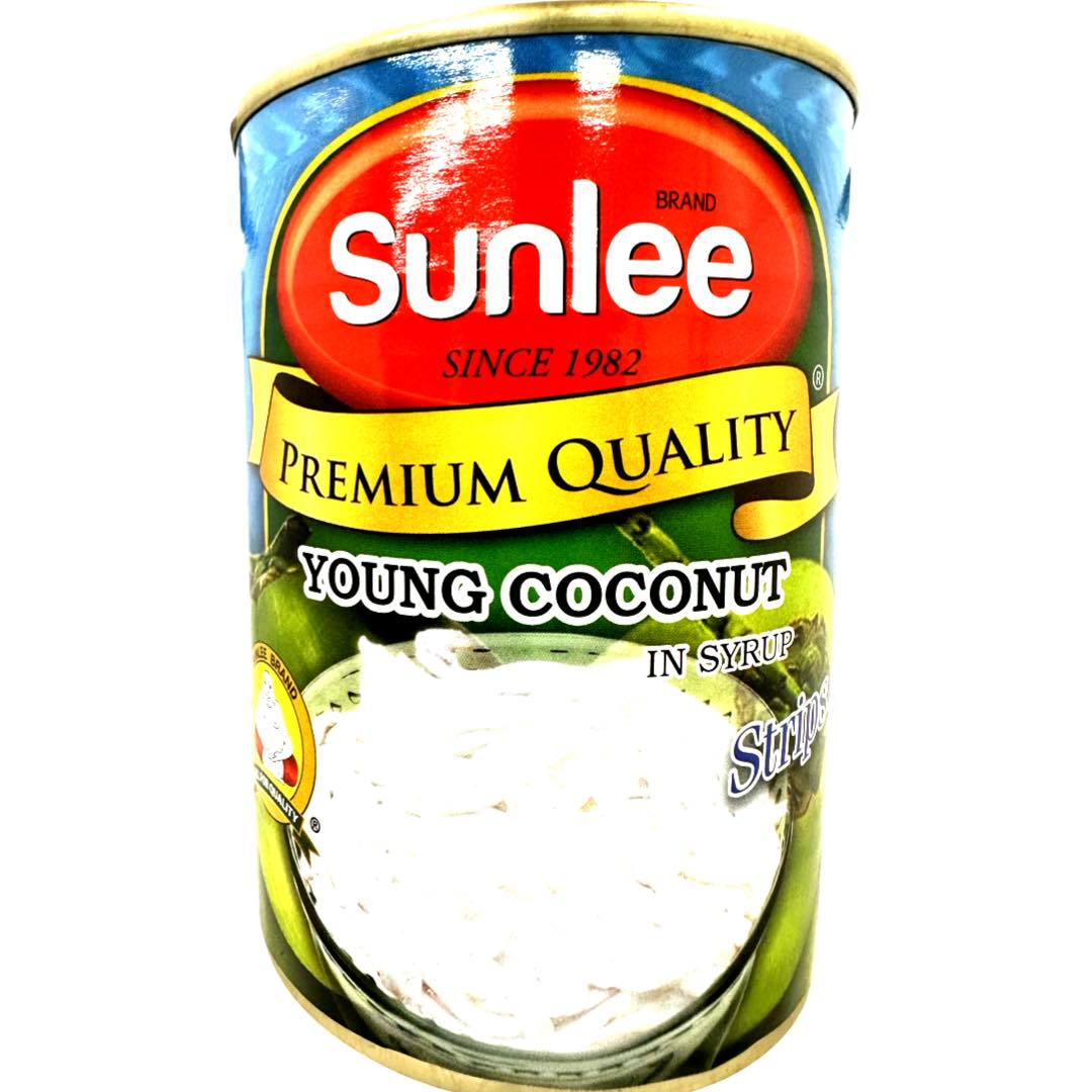 Sunlee - Young Coconut in Syrup - Meat STRIPS - 20 OZ
