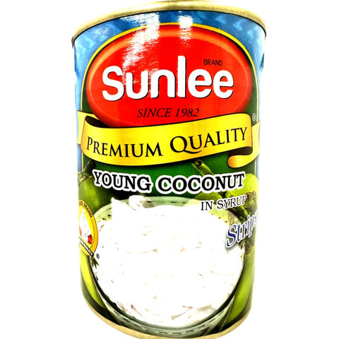 Sunlee - Young Coconut in Syrup - Meat STRIPS - 20 OZ