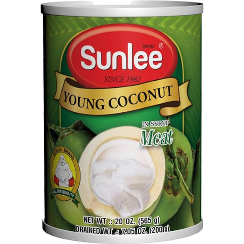 Sunlee - Young Coconut in Syrup Meat - 20 OZ