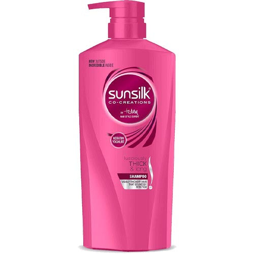 Sunsilk - Shampoo - Co-Creations- 5 Flower Essentials - Smooth & Manageable (PINK)