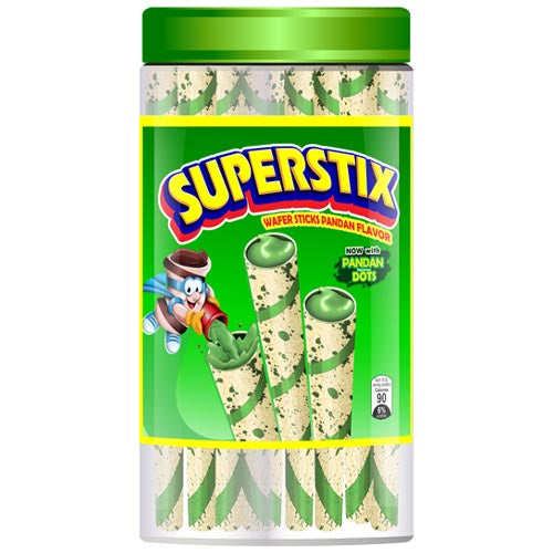 Superstix - Wafer Sticks - Pandan Flavor - 336 G