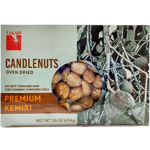 Takari - Oven Dried Candlenuts - Premium Kemiri - 16 OZ