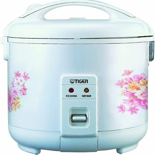 Tiger JNP-1800-FL 10-Cup (Uncooked) Rice Cooker and Warmer Floral Whit(中古品) Tiger (JNP-1800) - FL 10-Cup (Uncooked) Rice Cooker and Warmer