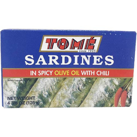 Tome - Sardines in Spicy Olive Oil with Chili - 125 G