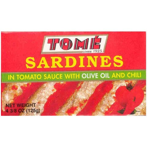Tome - Sardines in Tomato Sauce with Olive Oil and Chili - 125 G