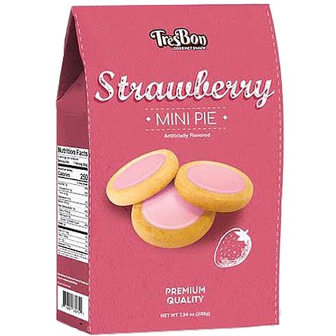 TresBon - Strawberry - Mini Pie - Premium Quality - 208 G