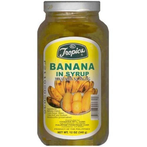 Tropics - Banana in Syrup - Minatamis na Saging - 12 OZ