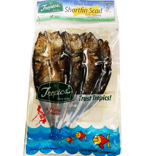 Tropics - Dried Salted Shortfin Scad (Galunggong) Butterfly Cut - 6 OZ