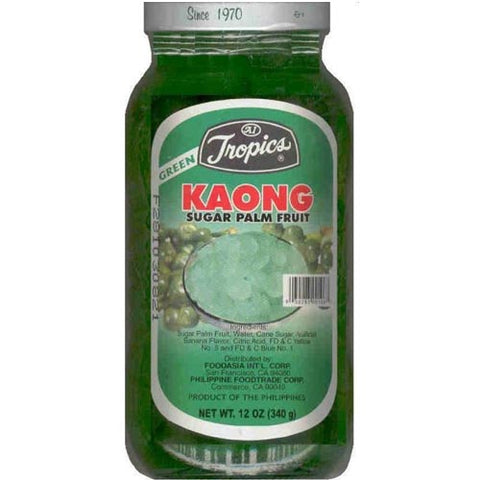 Tropics - Kaong - Palm Fruit in Syrup - Green - 12 OZ