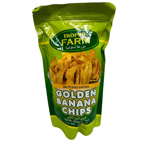 Tropics Farm - Golden Banana Chips - 350 G