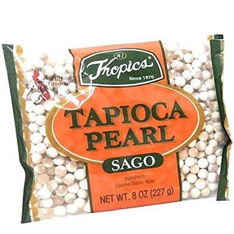 Tropics - Tapioca Pearl Sago in Plastic Bag - 8 OZ