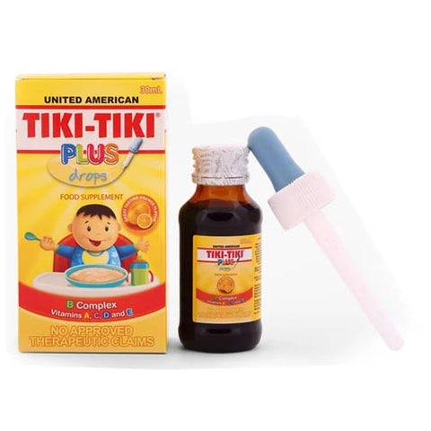 United American - Tiki-Tiki Plus Drops - Food Supplement - B Complex