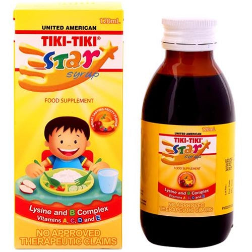 United American - Tiki-Tiki Star Syrup - Lysine and B Complex - Food S ...