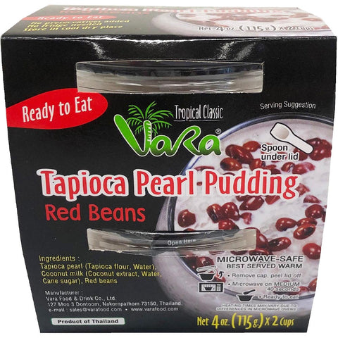 Vara - Tapioca Pearl Pudding - Red Beans - 2 Cups - 4 OZ
