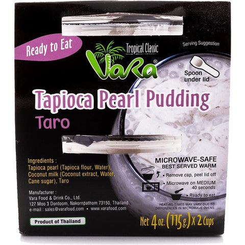 Vara - Tapioca Pearl Pudding - Taro - 2 Cups - 4 OZ