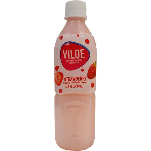 Viloe - Flavored Drink with Lactobacillus (Probiotic Drink) - Strawberry - 16.9 FL OZ