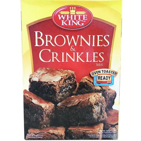 White King - Brownies and Crinkles Mix - Oven Roasted Ready - 500 G