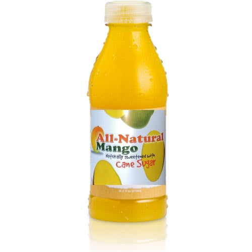 All Natural Mango - Naturally Sweetened with Cane Sugar - 16 OZ
