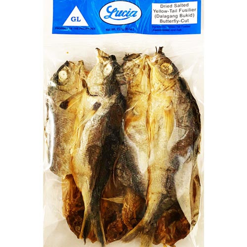 Lucia - Dried Salted Yellow-Tail Fusilier (Dalagang Bukid) Butterfly Cut - 8 OZ