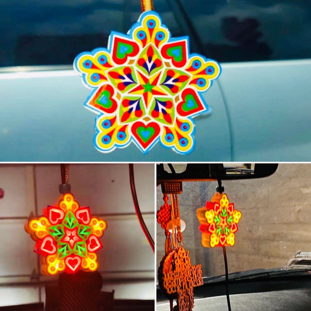 Philippine Star Mini Car Lantern - Mini Parol - USB PLUG 200 G
