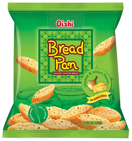 Oishi - Bread Pan Savoury Toasted Bread - Cheese & Onion Flavor - 42 G