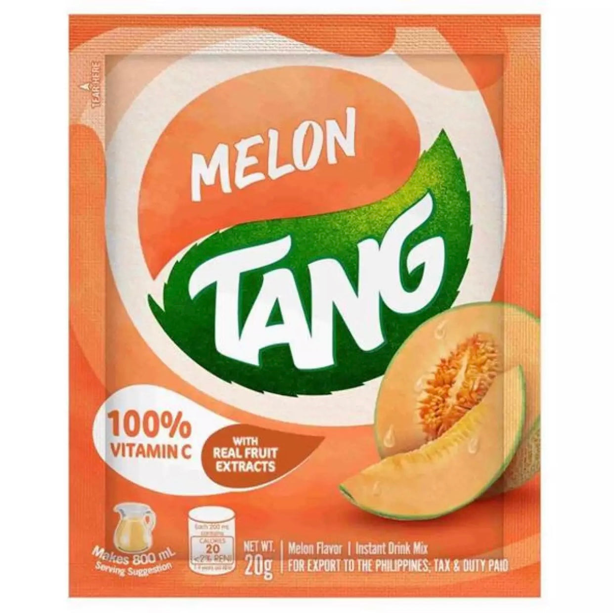 Tang - Melon Flavored - Juice Powder Drink Mix - Sachet - 20 G