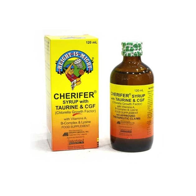 Cherifer Syrup - Vitamin Supplement with Chlorella Growth Factor, Taurine, & Lysine