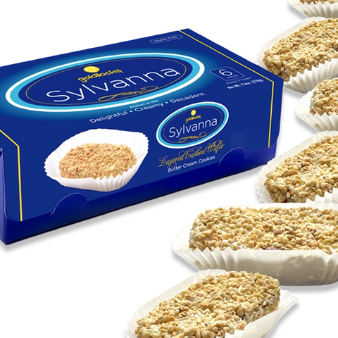 Goldilocks - Sylvanna - Chilled Layered Cashew Wafer Butter Cream Cookies  - 6 Pack - 270 G