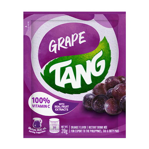 Tang - Grape Flavored - Juice Powder Drink Mix - Sachet - 20 G