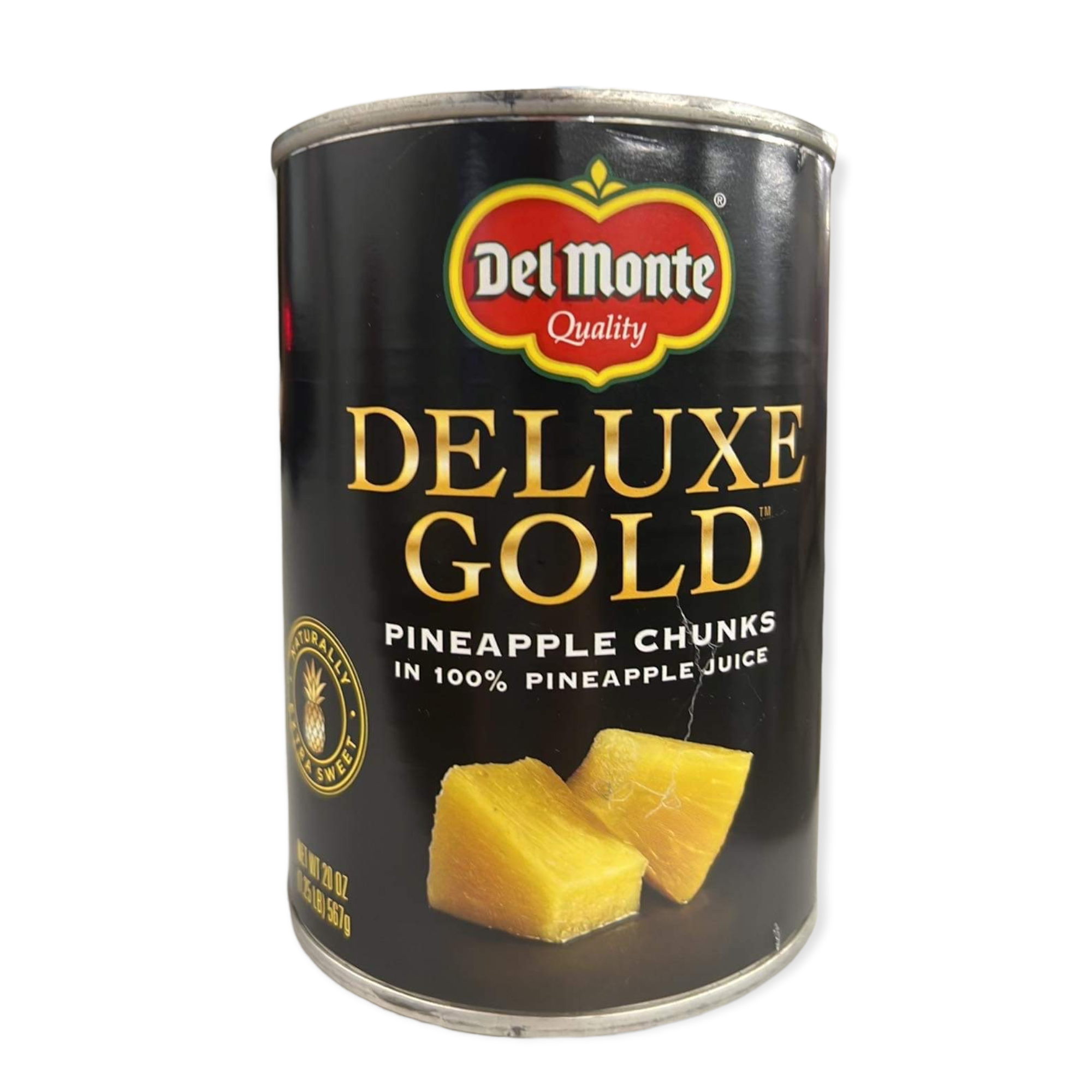 Del Monte Quality - Deluxe Gold Pineapple Chunks in 100% Pineapple Juice - 20 OZ