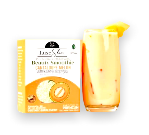 Luxe Slim Beauty Smoothie Cantaloupe Melon - Premium Collagen from Japan 10 x 21g