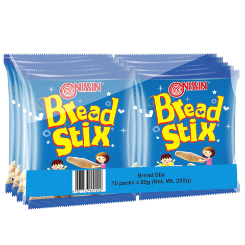 Nissin Bread Stix Plain Biscuit 10pcs x 20g