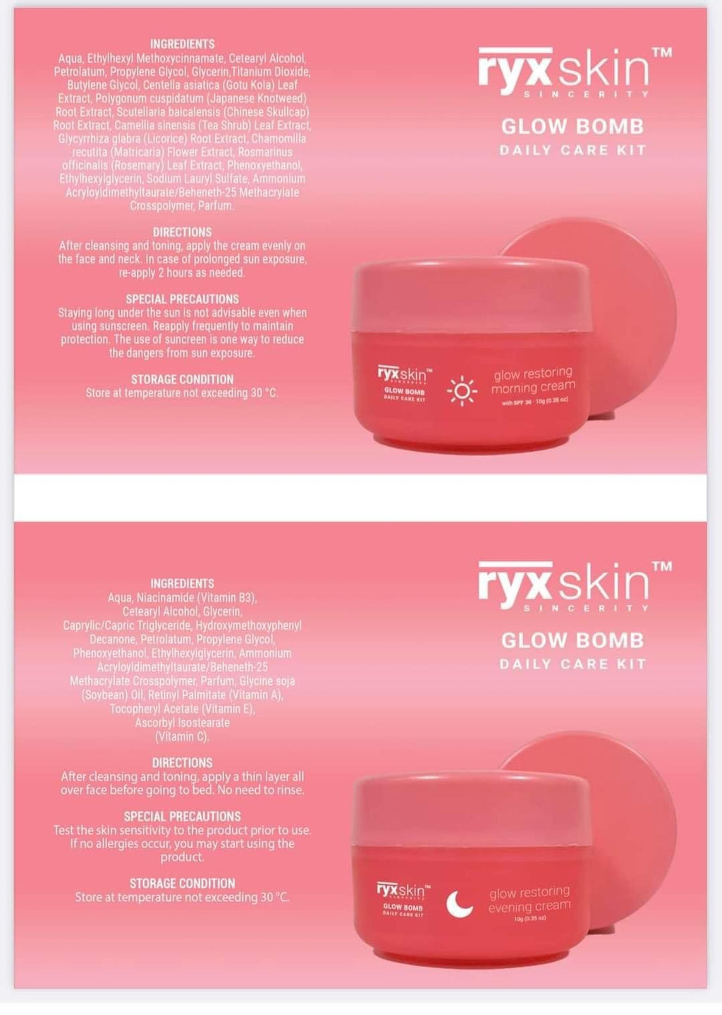 RYX Skincerity - Glow Bomb - 135 G
