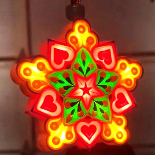 Philippine Star Mini Car Lantern - Mini Parol - USB PLUG 200 G
