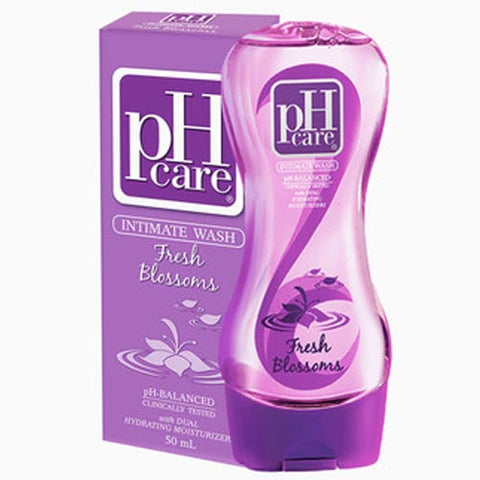 pH Care - Intimate Wash - Fresh Blossoms (Purple) -  pH Balanced Clinically Tested with Dual Hydrating Moisturizers