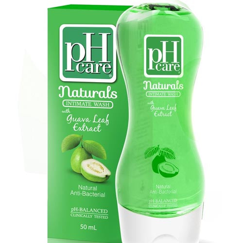 pH Care - Naturals - Intimate Wash - with Guava Leaf Extract -  Natural AntiBacterial - 150 ML