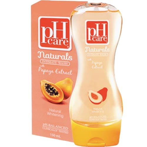 pH Care - Naturals - Intimate Wash - with Papaya Extract -  Natural AntiBacterial - 150 ML