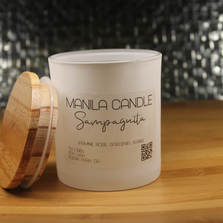 Manila Candle - Sampaguita Candle - 7 OZ